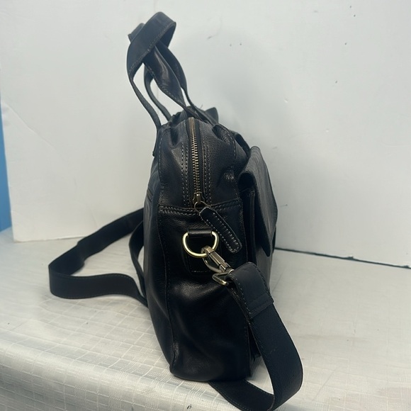 CARBON2COBALT BLACK Carbon 2 Cobalt Leather Messenger Crossbody Bag - Picture 5 of 9